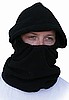 Black Clench Front Fleece, Balaclava